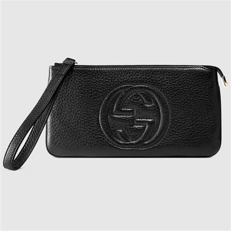 gucci soho wristlet red|Gucci mini clutch.